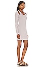 view 2 of 3 Cut Out Shoulder Dress in Chalk