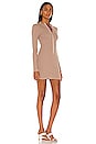 view 2 of 3 Rib Zip Up Dress in Dust