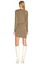 view 3 of 3 Supersoft Long Sleeve V Dress in Dusty Olive