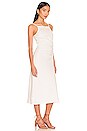 view 2 of 3 Linen Midi Dress in White