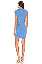 view 3 of 3 Supersoft Cowl Shirred Wrap Mini Dress in Lagoon