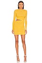 view 1 of 4 Rib Long Sleeve Mini Dress in Sunshine