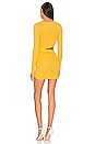 view 4 of 4 Rib Long Sleeve Mini Dress in Sunshine