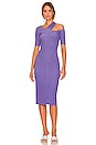 view 1 of 3 Twotone Sweater Rib Midi Dress in Aster Purple