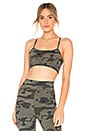 view 1 of 4 Sporty Camo Sports Bra in Dusty Olive