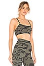 view 2 of 4 Sporty Camo Sports Bra in Dusty Olive