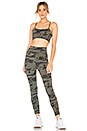 view 4 of 4 Sporty Camo Sports Bra in Dusty Olive