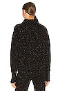 view 3 of 4 Cashmere Neps Mock Neck Sweater in Black