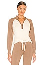 view 1 of 4 PULL RAGLAN in Light Khaki & Ivory