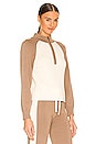 view 2 of 4 PULL RAGLAN in Light Khaki & Ivory