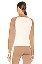 view 3 of 4 PULL RAGLAN in Light Khaki & Ivory