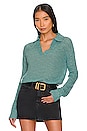 view 1 of 4 Mohair Polo Sweater in Kale Green