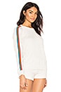 view 2 of 4 Rainbow Stripe Pullover in Ash