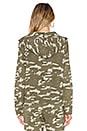 view 3 of 4 Two Tone Camo Zip Up Hoodie in Olive