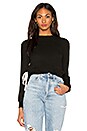view 2 of 4 Supersoft Lace Up Sweatshirt in Black