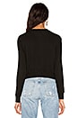 view 3 of 4 Supersoft Lace Up Sweatshirt in Black