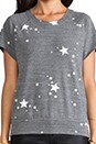 view 4 of 4 Stars Short Sleeve Sweatshirt in Dark Heather