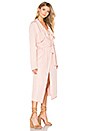 view 2 of 3 Long Trench Coat in Cheeky Pink