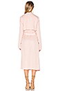 view 3 of 3 Long Trench Coat in Cheeky Pink