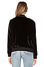 view 3 of 4 Velvet Bomber Jacket in Black