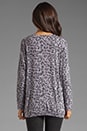 view 2 of 4 Leopard Print Boyfriend Sweatshirt in Purple Haze