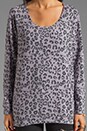view 3 of 4 Leopard Print Boyfriend Sweatshirt in Purple Haze