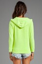 view 2 of 3 French Terry Kangaroo Pullover in Neon Citron