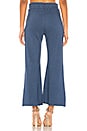 view 3 of 4 High Waisted Flare Sweatpants in Jean Blue