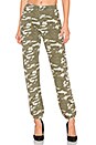 view 1 of 4 Two Tone Camo High Waisted Sweatpants in Olive