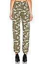 view 3 of 4 Two Tone Camo High Waisted Sweatpants in Olive