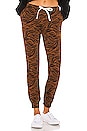 view 1 of 4 Zebra Girlfriend Sweats in Caramel