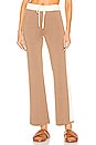 view 1 of 5 PANTALON LOUNGE in Light Khaki & Ivory