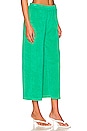 view 2 of 4 Terrycloth High Waisted Flare Sweatpant in Peacock Green