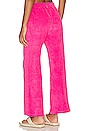 view 3 of 4 Terry Cloth Flare Sweat Pant in Azalea