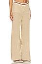 view 2 of 4 Crochet Wide Leg Pants in Off White, Faded Lime & Coconut