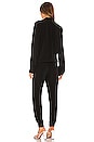 view 3 of 3 Crepe Long Sleeve Jumpsuit in Black
