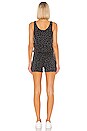 view 3 of 3 X REVOLVE Leopard Tank Romper in Vintage Black