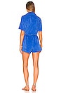 view 3 of 3 Terry Cloth Romper in Cerulean