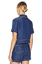 view 4 of 6 CHEMISE EN DENIM MANCHES COURTES SOFT in Medium Wash