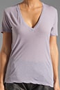 view 3 of 3 Tissue V Neck Tee in Purple Haze