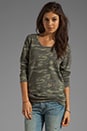 view 1 of 4 Camo Print Boyfriend Sweatshirt in Army