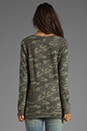 view 2 of 4 Camo Print Boyfriend Sweatshirt in Army