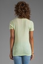view 2 of 3 Tissue V Neck Tee in Fizz
