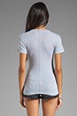 view 2 of 3 Baby Heather Classic Tissue V-Neck in Heather Grey