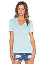 view 1 of 3 Vintage Basics Oversized V Neck Tee in Mist