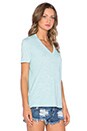 view 2 of 3 Vintage Basics Oversized V Neck Tee in Mist