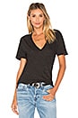 view 1 of 4 Oversized V Neck Tee in Black