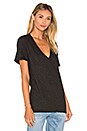view 2 of 4 Oversized V Neck Tee in Black
