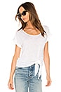 view 1 of 4 Side Knot Tee in White