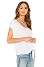 view 2 of 4 Side Knot Tee in White